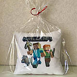 Подушка нічник Minecraft — дитяча подушка Майнкрафт - дитячий нічник Майнкрафт, фото 9