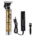 Бездротовий триммер Hair Clipper WS-T99 для стрижки волосся бороди, акумуляторний портативний триммер, фото 7