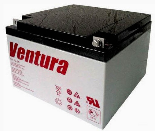Акумуляторна батарея Ventura 12 V 26 Ah (175*166*125 мм), Q2 SL-1