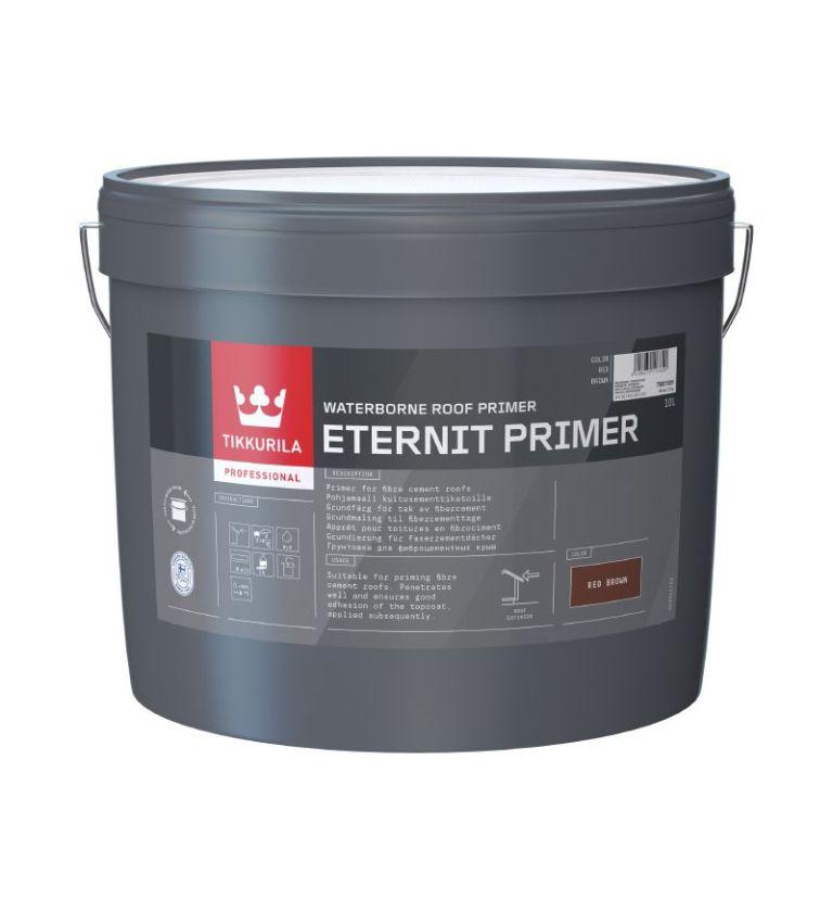 Tikkurila Eternit Primer - водорозчинна ґрунтовка для фіброцементної покрівлі (Червоно-коричневий), 10 л
