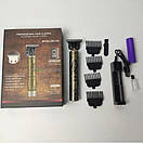 Бездротовий триммер Hair Clipper WS-T99 для стрижки волосся бороди, акумуляторний портативний триммер, фото 11