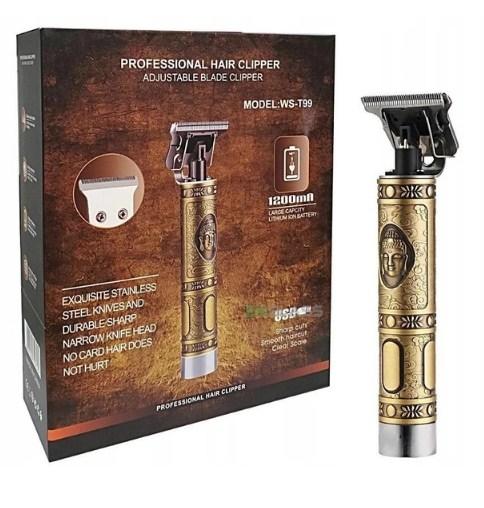 Бездротовий триммер Hair Clipper WS-T99 для стрижки волосся бороди, акумуляторний портативний триммер