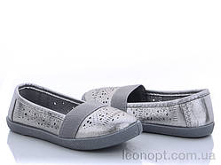 Балетки для дівчаток "Style-baby-Clibee" N301K d.grey