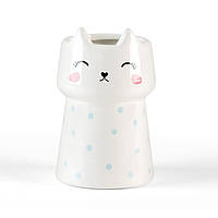 Подставка для зубных щеток и пасты MBM MY HOME Cute cat Белая (BA-21 WHITE)