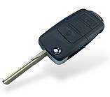 Корпус викидного ключа для автомобіля VOLKSWAGEN Passat, Caddy, Jetta, Golf 3 лезо HU66 3 кнопки, фото 5