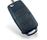 Корпус викидного ключа для автомобіля VOLKSWAGEN Passat, Caddy, Jetta, Golf 3 лезо HU66 3 кнопки, фото 2