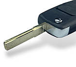 Корпус викидного ключа для автомобіля VOLKSWAGEN Passat, Caddy, Jetta, Golf 3 лезо HU66 3 кнопки, фото 3