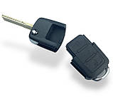 Корпус викидного ключа для автомобіля VOLKSWAGEN Passat, Caddy, Jetta, Golf 3 лезо HU66 3 кнопки, фото 4