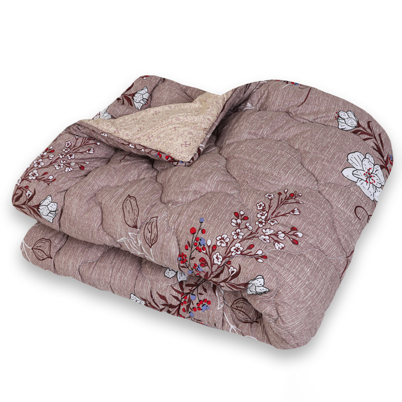 Двоспальна ковдра мікрофібра/холлофайбер двостороння №40085