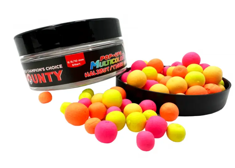 Поп-ап Bounty "MULTICOLOR MULTISIZE HALIBUT/TIGER NUT з розмірами 6/8/10mm, фото 1
