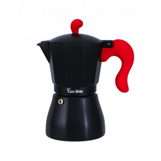 Кавоварка гейзерна 9 чашок 450 мл Con Brio CB-6609 Black/Red S