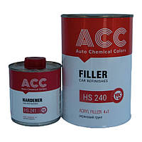 Акриловый грунт ACC Filler 240 HS 0.8 л (с отвердителем 0.2 л) серый