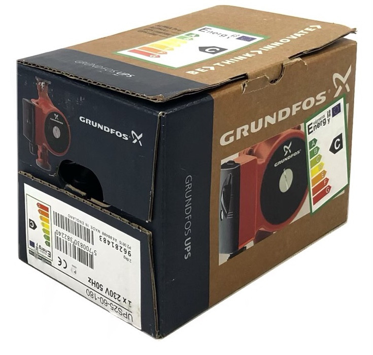 Циркуляционный насос Grundfos UPS 25-60 180 - фото 6 - id-p1896404918