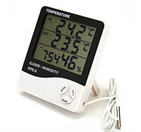 Часы, Термометр и Гигрометр HTC-2, прибор для измерения температуры, влажности в помещении и снаружи