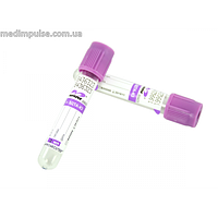 Вакуумная пробирка Vacumed, 13 х 75 мм,с К3 ЕДТА стерильная ( 4 мл, с фиолетовой крышкой)