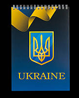 Блокнот А5 48л., верхняя пружина, картон "UKRAINE" BM.24545104-14