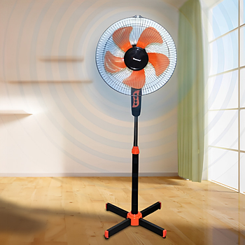 Вентилятор MS 1620 Fan Timer з таймером / Підлоговий вентилятор для дому з 3 режимами