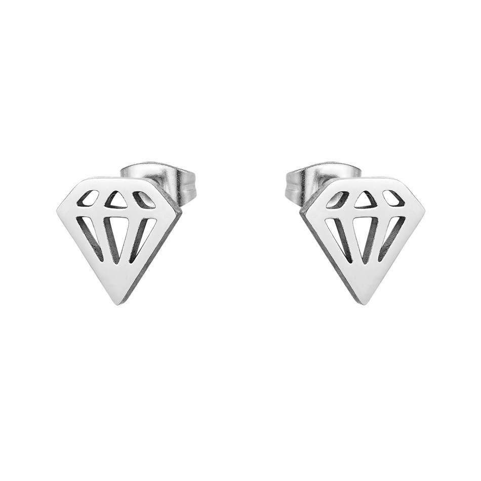 Сережки з нержавіючої медичної сталі "Diamant"