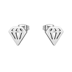 Сережки з нержавіючої медичної сталі "Diamant"