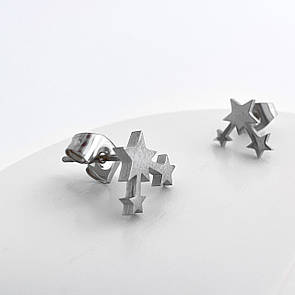 Сережки з нержавіючої медичної сталі "Зорепад"