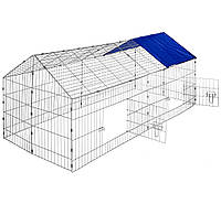 Клетка для кроликов в манеже с крышей Tectake 75 х 180 х 75см