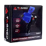 Гайковерт пневматичний ударний 3/4" 2500 Нм TAGRED TA817 + Набір перехідників для головок 6шт Kraft&dele KD1, фото 9