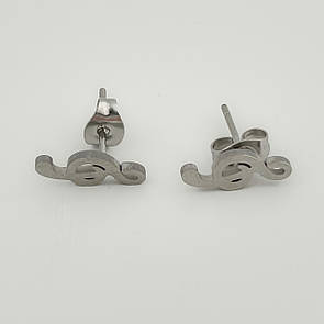 Сережки з нержавіючої медичної сталі "Танго"