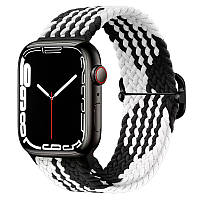 Ремінець тканинний INKAX WB-03 для Apple Watch 38мм | 40мм | 41мм BLACK-AND-WHITE