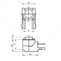 Мікрокнопка тактова кутова 2pin