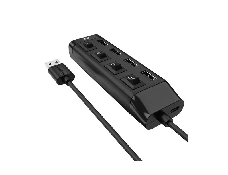 USB хаб-розгалужувач на 4 порта USB 2.0 DM CHB005