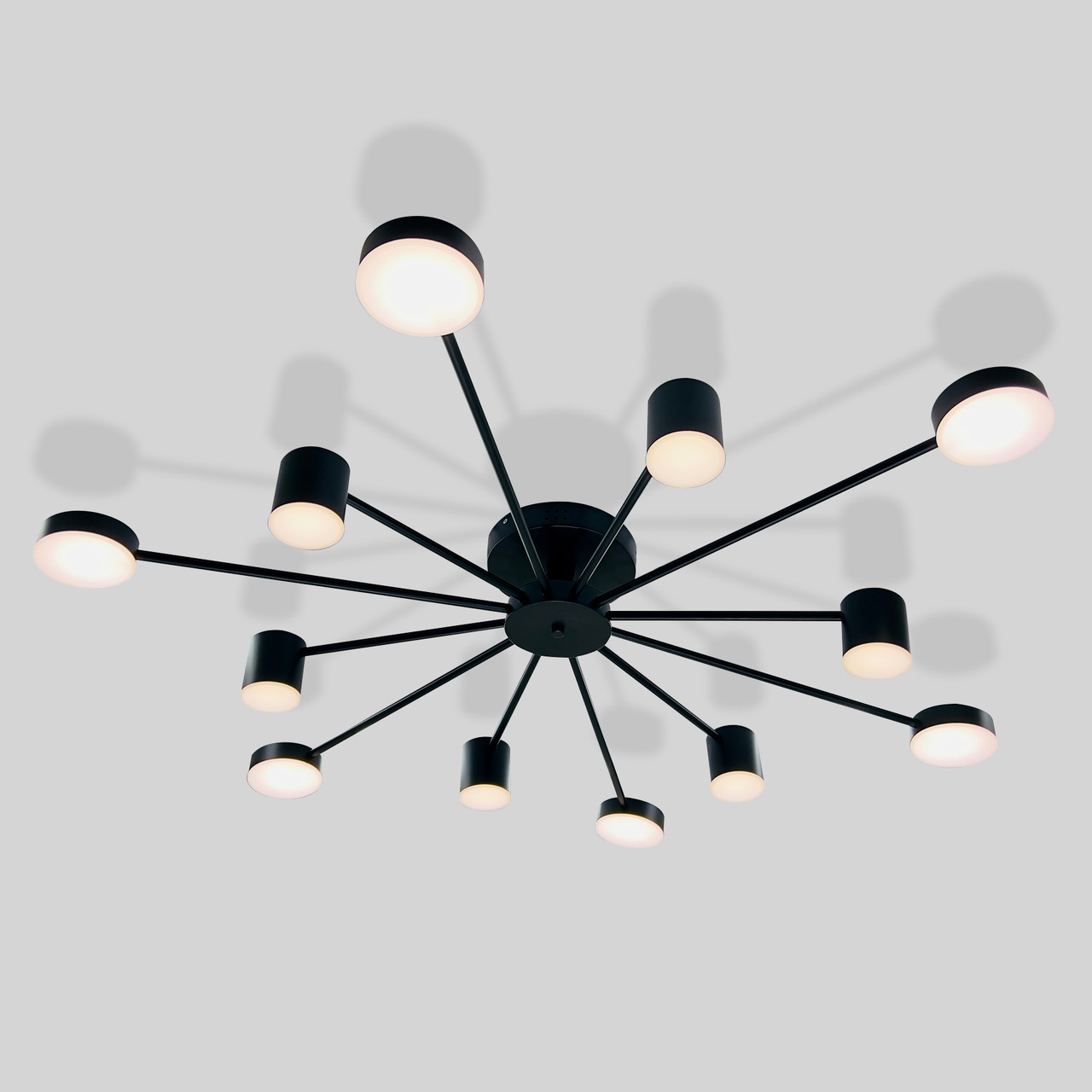 Люстра стельова світлодіодна з пультом Led до 25-30 м² SY-7800/12 BK