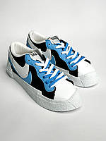 Кеды Nike Blazer Low Sacai Blue.