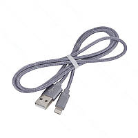 Кабель hoco X2 USB А - Lightning, серый, 1м