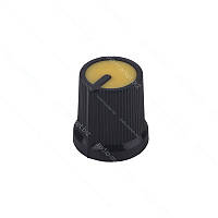 Ручка AG 3, чорна з жовтою вставкою