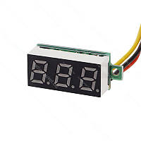 Вольтметр 0-100V 0,28" синій