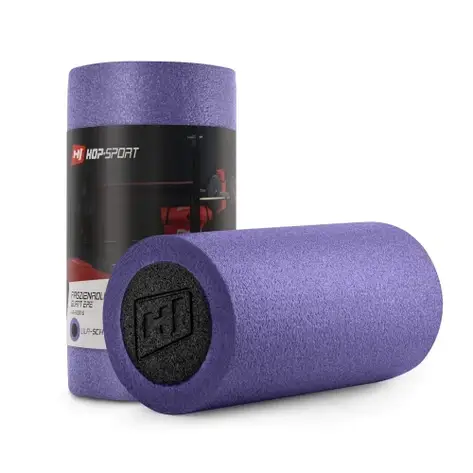Масажний ролик 30*15 см Hop-Sport A030 фіолетовий із чорним, фото 1
