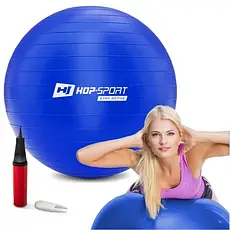 Фітбол 75 см Hop-Sport R075 синій, фото 4