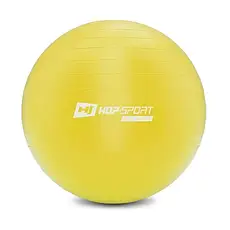 Фітбол 55 см Hop-Sport R055 жовтий, фото 4