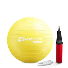 Фітбол 55 см Hop-Sport R055 жовтий, фото 3