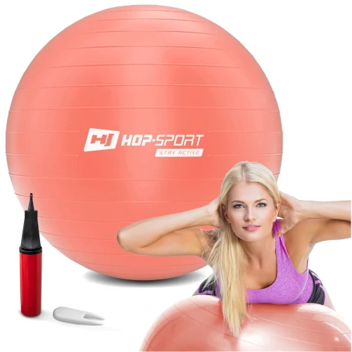 Фітбол 75 см Hop-Sport R075 рожевий