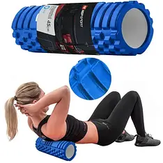 Роллер для кросфіту та йоги EVA 45*14 см Hop-Sport синій