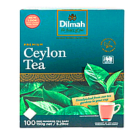 Чай черный Dilmah Premium Ceylon Tea 100 x 1,5 г пакетированный