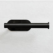 Тримач для туалетного паперу з неіржавкої сталі MVM BSS-1 SS клейкий Чорний (BSS-1 BLACK)