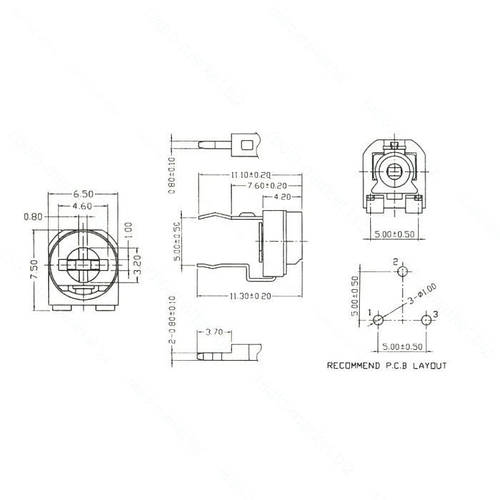 Купити Резистор підстроювальний 500 Ом, ціна 2.97 ₴ - Prom.ua (ID ...