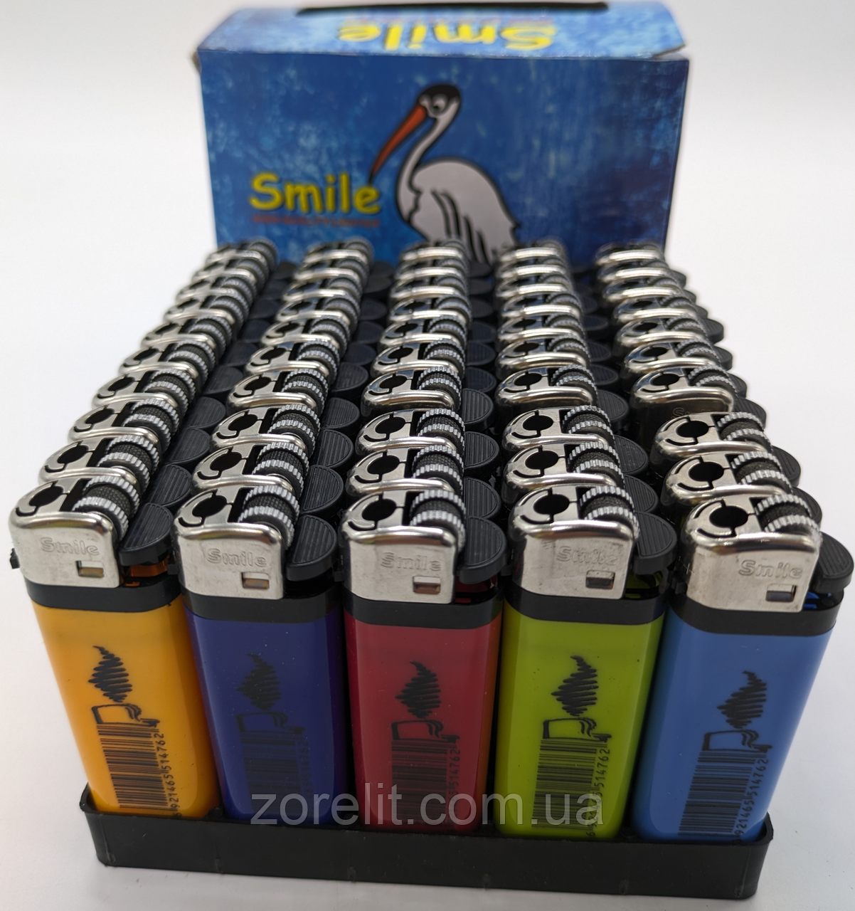 Запальничка Smile 1102 Кремній кольорова, фото 1