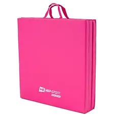 Мат гімнастичний 4 см м'який Hop-Sport 064FM рожевий, фото 4