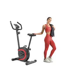 Велотренажер магнітний Hop-Sport 015H Vox чорно-червоний, фото 3