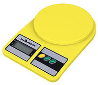 Весы электронные Sea Breeze SB-070 до 10 кг настольные кухонные весы для взвешивания продуктов Желтые