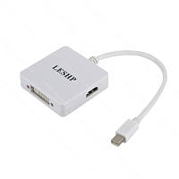 Конвертер mini DisplayPort в DVI + DisplayPort + HDMI