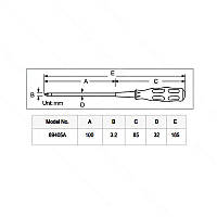 Викрутка ProsKit 89405A, пряма -3.2х100мм